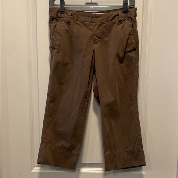 GAP Brown Casual Capris – Size 1R Relaxed Fit 100% Cotton - Picture 1 of 7